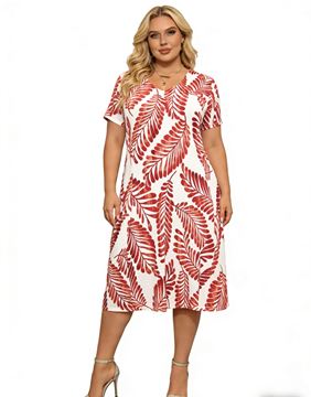Picture of PRINTED DRESS STRETCH A LINE